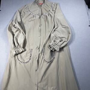 Women 2XL Granny Floral Button Front Duster Prairie Cottagecore Pockets Handmade